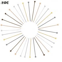 200 teile/los 16 20 25 30 35 40 45 50mm Kugelkopf stifte mischen Kopfnadeln Nadeln für DIY Schmuck machen Befunde Ornament