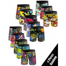 4PCS Zufällige Mischfarbe Herrenunterwäsche, Herren Home Sport Schwimmen Unterwäsche Mode Atmungsaktive Schnell Trocknende Sporthose