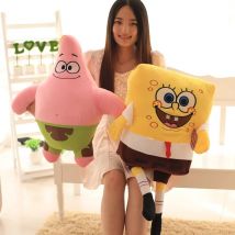 Große Größe, sehr weiches SpongeBob Patrick Star Plüschtier, gefüllte Anime-Plüschtiere, süße Puppe, kuscheliges Kissen, Plüschtiere, Geschenke, Mädchen