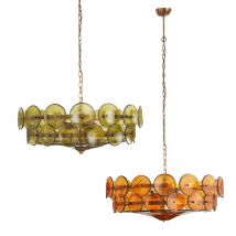 Luxury French designer glass Pendant Lights for living room, dining room, bedroom, retro Nordic guest bedroom chandelier