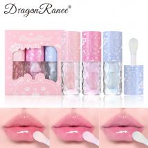 Three Lip Oil Set, Water-Glossy Mirror Moisturizing Lip Gloss, Hydrating and Coloring, Autumn and Winter Lip Gloss, Moisturizing, Versatile Whitening Lip Oil