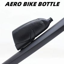 Aero Bike Wasserflasche inklusive Flasche + Flaschenhalter, Fahrradflaschenhalter, Racing, ultraleicht, auslaufsicher, Getränke-Sportflasche, 500 ml