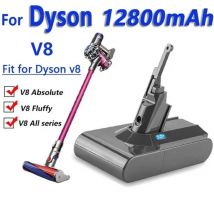 2025New per Dyson V8 21.6V 12800mAh Batteria di ricambio per Dyson V8 Absolute Cord-Free Aspirapolvere portatile Batte