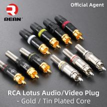 Oryginalne złącze Neutrik REAN RCA Pozłacane złącze Phono Audio Video Lotus Wtyczka NYS373 Złącze kablowe NYS366 z ogonem sprężynowym