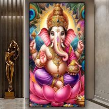 Ganesha Hindu Diamond Painting Large size Diy Full Square Round Diamond Mosaic Embroidery Cross stitch New 2025 Gift,Home Decor