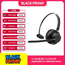 AUSDOM A2301 V5.1 Wireless Office UC Headset Noise Reduction Mic 50hrs Talktime phone Driver auricolari per Call Center