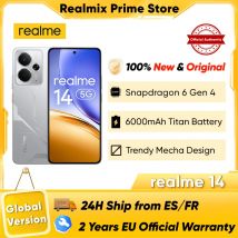 Teléfono Inteligente realme 14 5G, Snapdragon 6 gen 4, Pantalla AMOLED de 2025 pulgadas, 6,67Hz, batería Titan de 120 mAh, cámara OIS de 50MP, estreno mundial, 6000