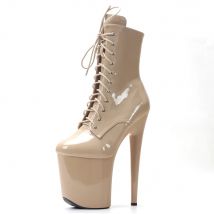 Stivaletti gotici con stivali da pole dance sexy da 20 cm disponibili