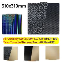 310x310mm Per Artiglieria Sidewinder X2 Lenzuolo Pei Cr10 310x310 Lenzuolo Letto Riscaldato Letto Magnetico Pei Piastra di Costruzione olografica H1H