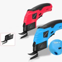Tijeras eléctricas inalámbricas para cortar alfombras de tela de mano cortador de cartón de cuero suave con batería recargable