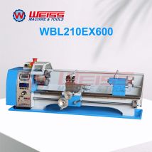 WEISS WBL210E 600mm metal lathe, semi-auto cutting thread metal lathe, 38mm spindle bore, 1.1kw brushless motor