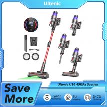 Aspirapolvere senza fili Ultenic U16 Flex 45KPa Aspirazione 60 minuti di autonomia, 180 °   Bacchetta flessibile, spazzola antigroviglio, ricarica per montaggio a parete