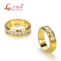 6mm mittleres halbes Band weißer Moissanit Ring S925 Silber Hip Hop Schmuck Damen Herrenring Luxus Stil Geschenk Hochzeit Dating