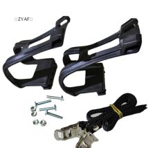 バZYAF Parque1, Paar Fahrradpedale mit Zehenclips und Riemen – Fixed Gear Riding Foot Retention System