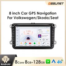 Reproductor Multimedia para coche, dispositivo con Android, 8 pulgadas, Carplay, para Volkswagen,