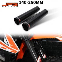 Moto 140-260 MILLIMETRI In Fibra di Carbonio Forcella Anteriore Regolabile Shock Guard Protector Per KTM EXC SX SXF XC XCF XCW 125 250 350 450 530