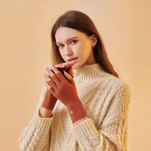 Winter handschuhe für Männer Halb finger schreiben Büro Radfahren Strick handschuhe Studenten Alpaka Wolle warme dicke elastische Fahr handschuhe