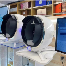 Analizzatore facciale per la cura dello scanner della pelle 3D Macchina per il monitoraggio Specchio magico Test portatile Rilevatore inglese Analisi del test della fotocamera per il viso