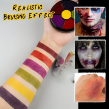 6-Farben-Prosselrad-Make-up – realistisches SFX-Zombie-Make-up mit lebendiger Gesichts- und Körperbemalung, perfekt für Halloween-Kostüme