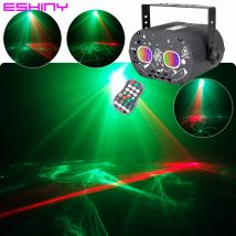 R&G Laser Aurora Dream DJ Disco Lights Patterns Projector Party RGB LED Bar Dance Room Christmas Decoration Stage Effect F9