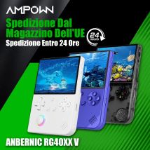 AMPOWN ANBERNIC RG40XX V Lettori di giochi portatili 4.0''IPS Linux Video Gioco retrò Gioco portatile RGB Joystick WIFI Streaming
