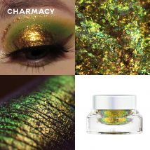 Charmacy Multi chrom Glitter Professional Gel Lidschatten lang anhaltende vegane hoch pigmentierte Chamäleon Lidschatten Make-up Kosmetik