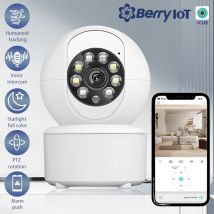 Telecamera di sicurezza WIFI wireless 1080P CCTV domestico baby monitor visione notturna a colori tracciamento automatico audio bidirezionale ICSEE