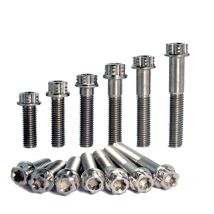 TAIMEILI Titanium screw, torx head flange screw, m8x15/20/25/30/35/40/45/50--90mm thread pitch, 1.25 motorcycle screw