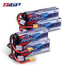 Batteria Lipo SIGP 2S 3S 7.4V 11.1V RC Lipo 4300mah 5100mah 5600mah 7100mah per RC Auto Camion Carro Armato Veicolo Buggy Racing Hobby