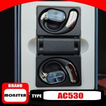 MONSTER AC530 Wireless Bluetooth Earphones Agile Bone Conduction Ear Hanging Non in Ear Double Folding Durable Sports Earphones