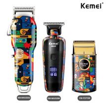 Kemei Ricaricabile Modello Graffiti Tagliacapelli Elettrico Professionale Barbiere Trimmer Uomo Rasoio Km-MAX2092 KM-MAX5090 KM-RS7098