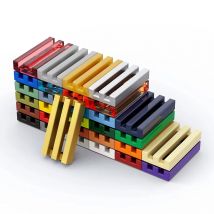 100pcsMOC High-tech Thick Building Blocks 2412 30244 Tile 1x2 Grille Groove Parts giocattolo compatibile con mattoni creativi ed