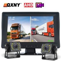 2-Kanal-7-Zoll-IPS-Bildschirm für Auto, LKW, Bus, AHD, DVR-Monitor mit digitalem Videorecorder für die Rückfahrkamera vorne und hinten