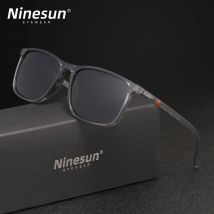 NINESUN Polarisierte Sonnenbrille Männer Frauen Retro TR90 Ultraleicht Rahmen UV400 Gläser Männlichen Rechteck Kausalen Angeln Fahren Brillen