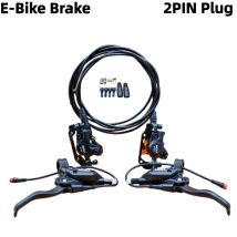 XOD E-Bike Hydraulische Bremse Abgeschnitten Power Bremse 2-poliger wasserdichter Steckerschlauch vorne 1000 mm / hinten 1800 mm Fahrrad-Scheibenbremse