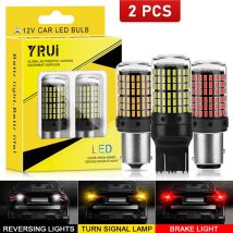 YiRui 2szt 12-48V Nowe żarówki LED 144smd Światło kierunkowskazu BA15S P21W BAU15S PY21W 7440 W21W P21/5W 1157 BAY15D