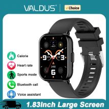 VALDUS Smartwatch für Herren und Damen, Fitness, Sport, lange Akkulaufzeit, Bluetooth-Anruf, wasserdicht, 2025, 1,83 Full Touch, neue VS14-Smartwatch