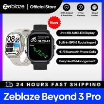 Nuovo Zeblaze Beyond 3 PRO GPS Smart Watch Display AMOLED da 2.15 '' GPS integrato e importazione di percorsi Fai/Riciva chiamate telefoniche Smartwatch