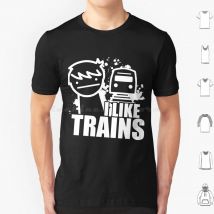 Asdf Tshirt I Like Trains Hot Trend For T Shirt-Classic T Shirt Cotton Men Women DIY Print Asdf I Like Trains Hot Trend