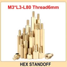 10-100 stücke M3 Hex Messing Männlich Weiblich Abstandsbolzen Board Rack Stud Sechskant Gewinde Säule PCB Spalte Motherboard Spacer bolzen Schrauben