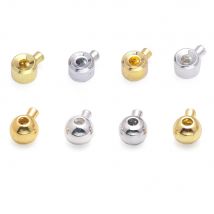 3,2 mm Messing Quetschperlen Lose Rondelle Spacer Perlen Crimp Charms Zubehör für Armband Halskette Schmuckherstellung