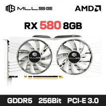 MLLSE AMD Radeon RX 580 8 GB 2048SP Gaming-Grafikkarte GDDR5 256 Bit PCI-E 3.0 × 16 8Pin Radeon GPU Rx 580 8g Game-Grafikkarte