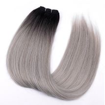 26-Zoll-Haarverlängerungen für glattes, synthetisches, weiches, glattes Haar, Weben, lange, bunte synthetische, glatte Haarbündel am Ende