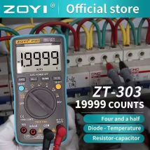 ZT-303 Multimetro digitale Vero valore efficace 19999 Conti Gamma automatica Voltmetro Amperometro Tester per elettronica