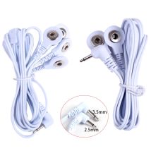 Elettrodi per elettrodi con cavo a pulsante per massaggiatore a 2 vie + 4 vie Connessione standard Massaggio per cavi per unità TENS