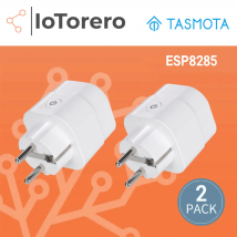 IoTorero 2er-Pack Tasmota MQTT ESP8285 EU-Stecker-Verbrauchsüberwachung 16 A funktioniert mit Home Assistant
