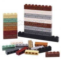 MARUMINE MOC City Blocks Teile 1x4 Wandbausteine 150 Stück Friends House DIY Zubehör kompatibel mit 15533 98283