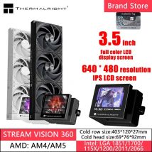 Thermalright Stream Vision 360 WHITE Dissipatore di calore raffreddato ad acqua integrato SV 360 BLANCO Visione del motore eolico