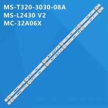 2/10/20/70 pz Striscia di Retroilluminazione A LED Per NEO 32 POLLICI TV A LED MC-32A06X MS-T320-3030-08A 32A/3210 JS-ME32M106ED.908L 6 LED 3 V 585 MM