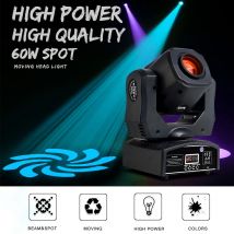 HongYi Testa mobile 60W Faretti a LED di controllo Dmx Proiettore a lira Luci DJ attivate dal suono per l'illuminazione Luci per feste DJ